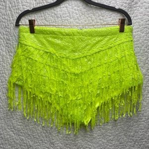 Neon Yellow Rave Bottoms